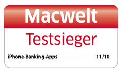 Gesamtnote 2,3 GUT - Beste Banking-App im Test
